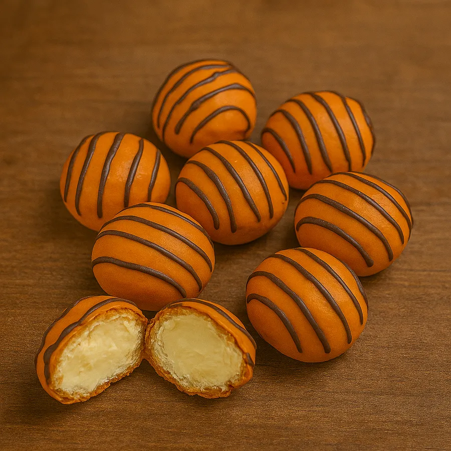 Oranje soes per stuk