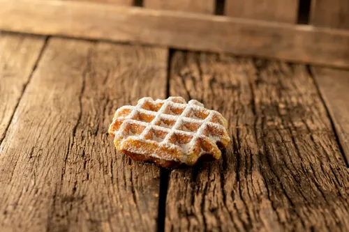 Luikse wafel met poedersuiker